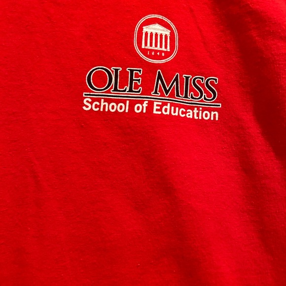 Gildan SEC Ole Miss Rebels School of Education long sleeve t shirt - Picture 3 of 4